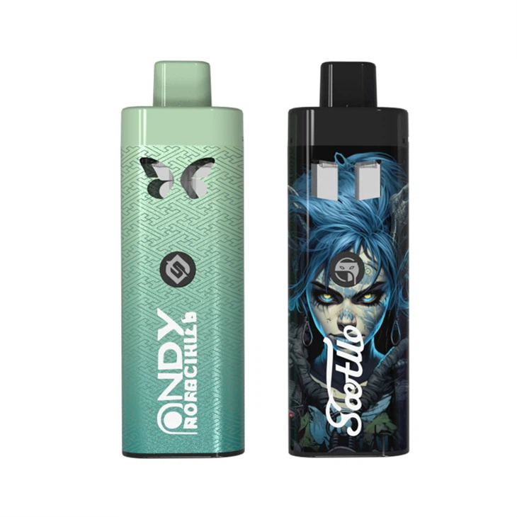 Dual Flavors Vaping Dual Chamber CBD Device Vape With Type-C Charger For 2ml Delta 8 THC Thick Oil