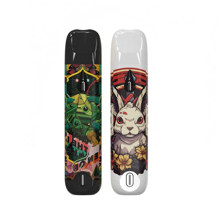 Poljska št. 1 vroče prodajan 2ml tisk/nalepka Empty CBD/HHC Oil Device Pod Vape Starter Kits